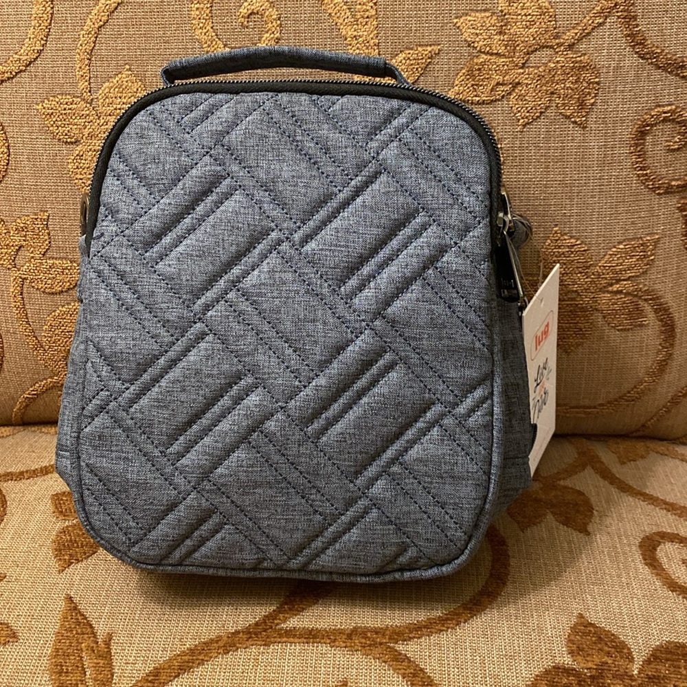 NWT Lug Skeeter Bridge Gray Crossbody Bag - Picture 2 of 4